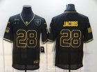 Nike Raiders #28 Josh Jacobs Black Gold 2020 Salute To Service Limited Jersey