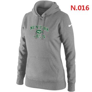 Women New York Jets Heart & Soul Pullover Hoodie grey