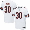 Men's Nike Chicago Bears #30 D.J. Moore Elite White NFL Jersey