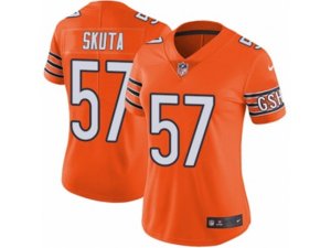 Women Nike Chicago Bears #57 Dan Skuta Limited Orange Rush NFL Jersey