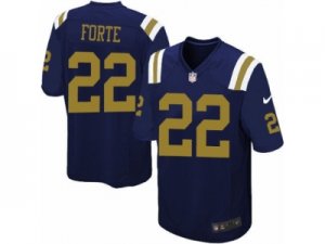 Mens Nike New York Jets #22 Matt Forte Limited Navy Blue Alternate NFL Jersey