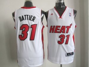 nba miami heat #31 battier white[revolution 30 swingman]