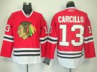 nhl chicago blackhawks #13 carcillo red