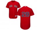 Men Boston Red Sox #28 J. D. Martinez Red Flexbase Authentic Collection Stitched Baseball Jersey