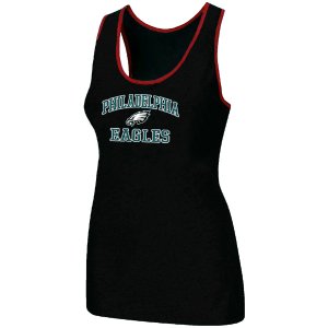 Nike Philadelphia Eagles Heart & Soul Tri-Blend Racerback stretch Tank Top Black