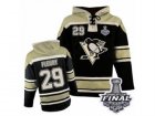 Mens Old Time Hockey Pittsburgh Penguins #29 Marc-Andre Fleury Authentic Black Sawyer Hooded Sweatshirt 2017 Stanley Cup Final