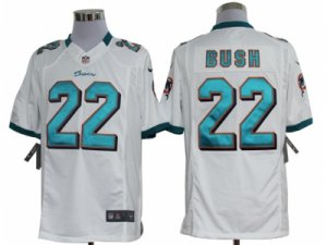 Nike NFL Miami Dolphins #22 Reggie Bush White Jerseys(Limited)