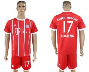 2017-18 Bayern Munich 17 BOATENG Home Soccer Jersey