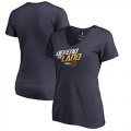 Cleveland Cavaliers Fanatics Branded Womens 2018 NBA Playoffs Slogan Plus Size V Neck T-Shirt