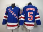 NHL New York Rangers #5 Daniel Girardi Blue Home Jerseys