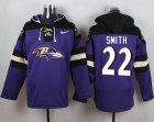 Nike Baltimore Ravens #22 Jimmy Smith Purple Player Pullover Hoodie