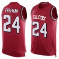 Nike Atlanta Falcons #24 Devonta Freeman Red Team Color Men's Stitched NFL Limited Tank Top Jersey