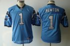 youth nfl carolina panthers #1 newton lt.blue