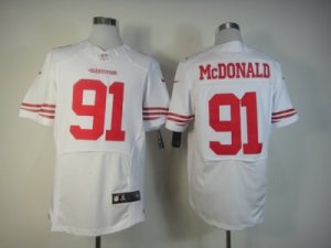 Nike San Francisco 49ers #91 mcdonald white[Elite]