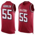 Nike Atlanta Falcons #55 Paul Worrilow Red Team Color Men Stitched NFL Limited Tank Top Jersey