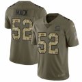 Youth Nike Chicago Bears #52 Khalil Mack Limited Olive Camo 2017 Salute to Service NFL Jersey