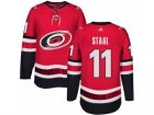 Men Adidas Carolina Hurricanes #11 Jordan Staal Authentic Red Home NHL Jersey