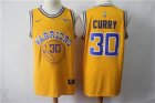 Warriors #30 Stephen Curry Gold Nike Swingman Jersey