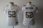 women green bay packers #52 matthews white[2011]