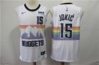 Nuggets #15 Nikola Jokic White 2018-19 City Edition Nike Swingman Jersey