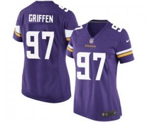 Women\'s Nike Minnesota Vikings #97 Everson Griffen Game Purple Team Color NFL Jersey