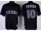 MLB jerseys Texas Rangers #10 Michael Young Black Fashion