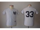 Youth MLB New York Yankees #33 Nick Swisher White Jerseys