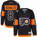 Youth Reebok Philadelphia Flyers #8 Dave Schultz Authentic Black 2017 Stadium Series NHL Jersey