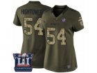 Womens Nike New England Patriots #54 Donta Hightower Limited Green Salute to Service Super Bowl LI Champions NFL Jersey