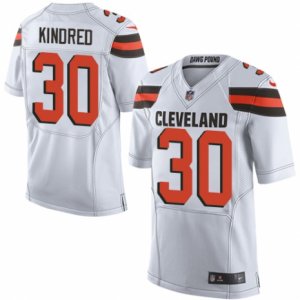 Mens Nike Cleveland Browns #30 Derrick Kindred Limited White NFL Jersey