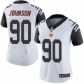 Women's Nike Cincinnati Bengals #90 Michael Johnson Limited White Rush NFL Jersey