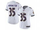 Women Nike Baltimore Ravens #35 Kyle Arrington Limited White NFL Jersey