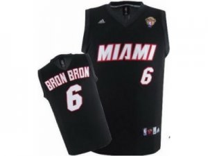 nba Miami Heat #6 LeBron James Black Bron Bron Fashion