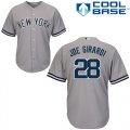 Men's Majestic New York Yankees #28 Joe Girardi Authentic Grey Road MLB Jersey