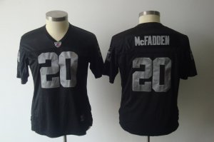 women\'s nfl Oakland Raiders #20 mcfadden black(2011)