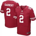 Nike San Francisco 49ers #2 Blaine Gabbert red jerseys(Elite)