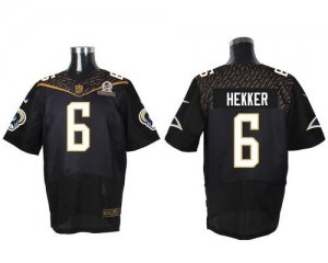 2016 Pro Bowl Nike St. Louis Rams #6 Johnny Hekker Black jerseys(Elite)