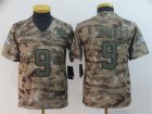 Nike Saints #9 Drew Brees Camo Youth Salute To Service Limited Jersey
