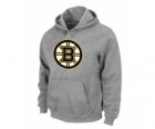 NHL Boston Bruins Big & Tall Logo Pullover Hoodie Grey