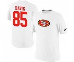 Nike San Francisco 49ers Vernon Davis Name & Number T-Shirt White