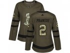 Women Adidas Ottawa Senators #2 Dion Phaneuf Green Salute to Service Stitched NHL Jersey