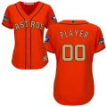 Houston Astros Orange 2018 Gold Program Womens Customized Cool Base Jersey