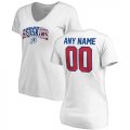Washington Redskins NFL Pro Line by Fanatics Branded Womens Any Name & Number Banner Wave V Neck T-Shirt White