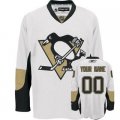 Customized Pittsburgh Penguins Jersey White Road Man Hockey