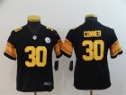 Nike Steelers #30 James Conner Black Youth Color Rush Limited Jersey