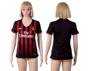 Womens AC Milan Blank Home Soccer Club Jersey