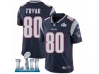 Men Nike New England Patriots #80 Irving Fryar Navy Blue Team Color Vapor Untouchable Limited Player Super Bowl LII NFL Jersey