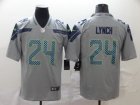 Nike Seahawks #24 Marshawn Lynch Gray Vapor Untouchable Limited Jersey