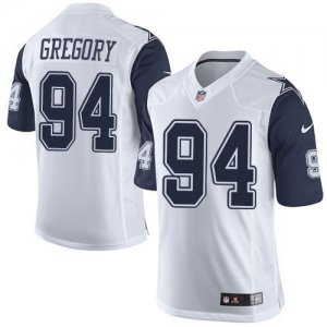 Nike Dallas Cowboys #94 Randy Gregory White Rush Jerseys(Limited)