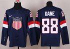 nhl team usa #88 kane 2014 olympic blue